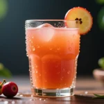 Vaso de Jugos Revitalizantes natural con camu camu, rico en vitamina C, ideal para energía diaria y bienestar familiar según las tendencias saludables 2025 de iVIDA Perú.